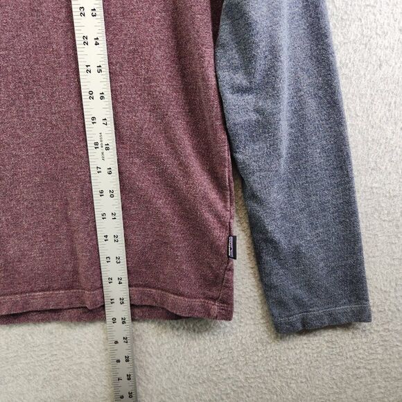 Patagonia Sweatshirt Mens S Red Crew Neck Pullover Knit Fleece Logo Graphic Tee - Picture 11 of 13